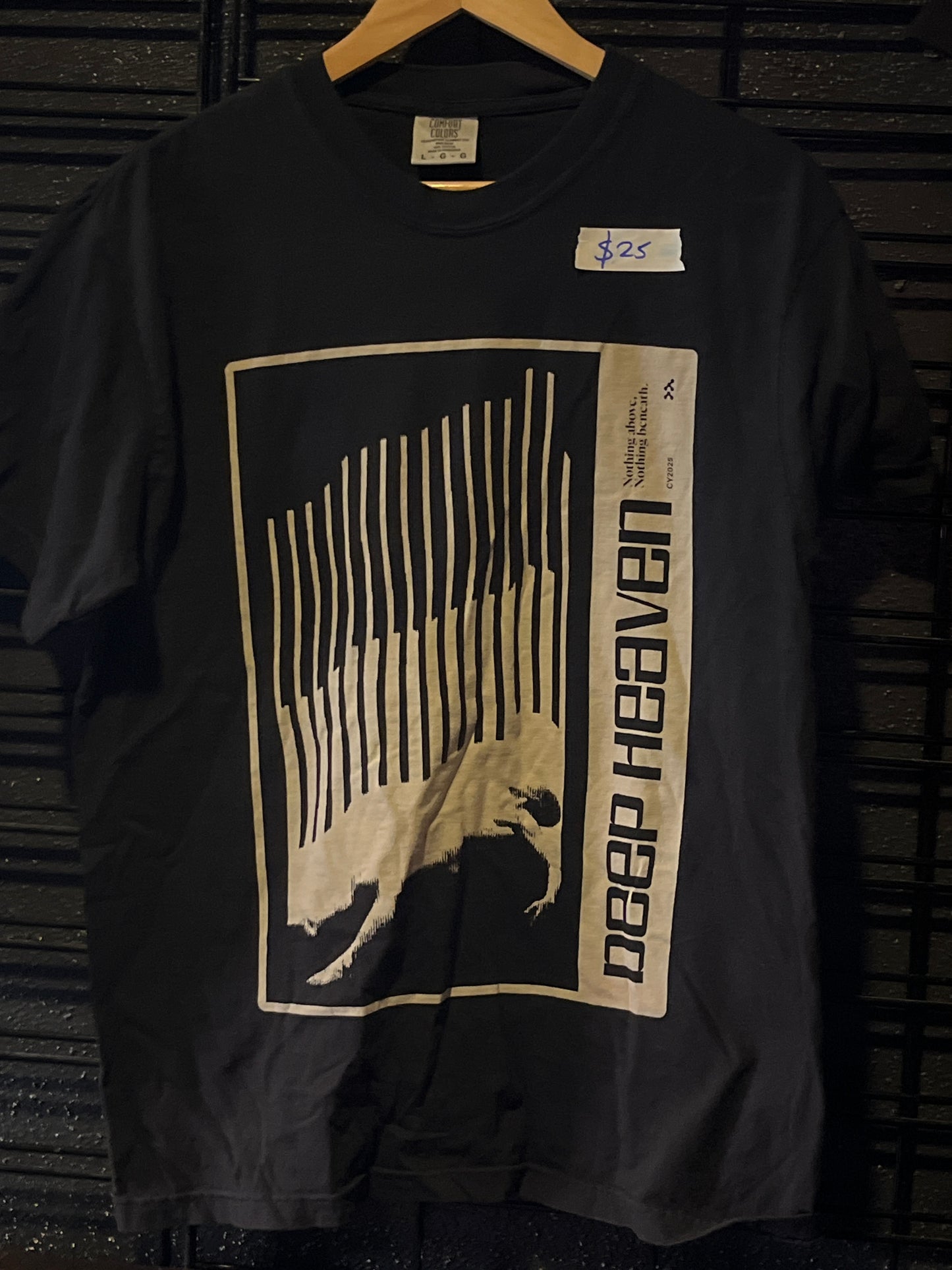 Black T-Shirt (sinking man)